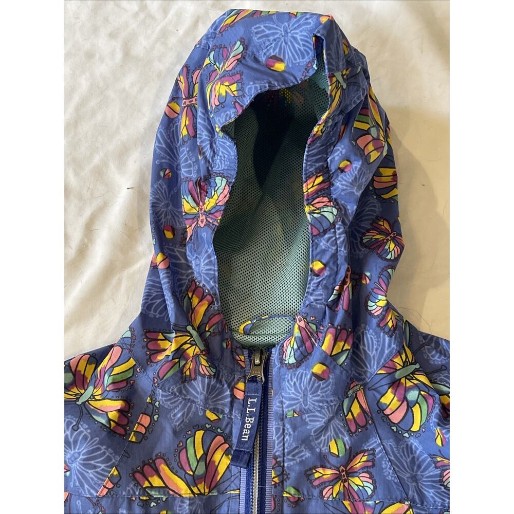 Lands End Butterfly Jacket Hoodie Girls 4T Nylon Lined Youth Kids Windbreaker - Picture 3 of 15